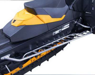 Накладные пороги-подножки SKINZ Bret Rasmussen Design для снегохода Ski-Doo Rev XM (полирован. алюм.