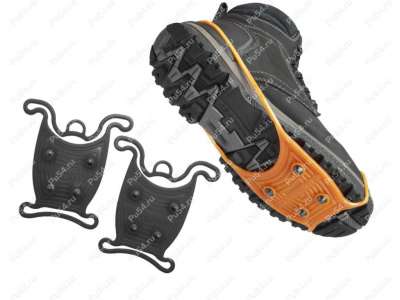 Ледоступы универсальные для моделей обуви средней и большой полноты с каблуком и без, черн., 2 шт.