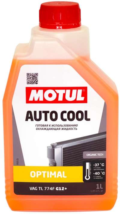 111180 Охлаждающая жидкость, готовая к применению (антифриз) MOTUL Auto Cool Optimal, до -37, 1л.