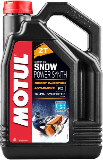 108210 Масло моторное синтетическое Motul SnowPower synth 2T, 4 L